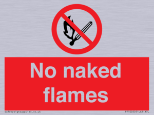 No naked flames